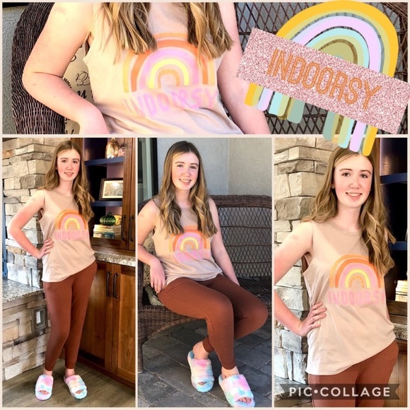 New! Comfy Copper Brown Lounge Wear Sweat Pant - Picture 2 of 13